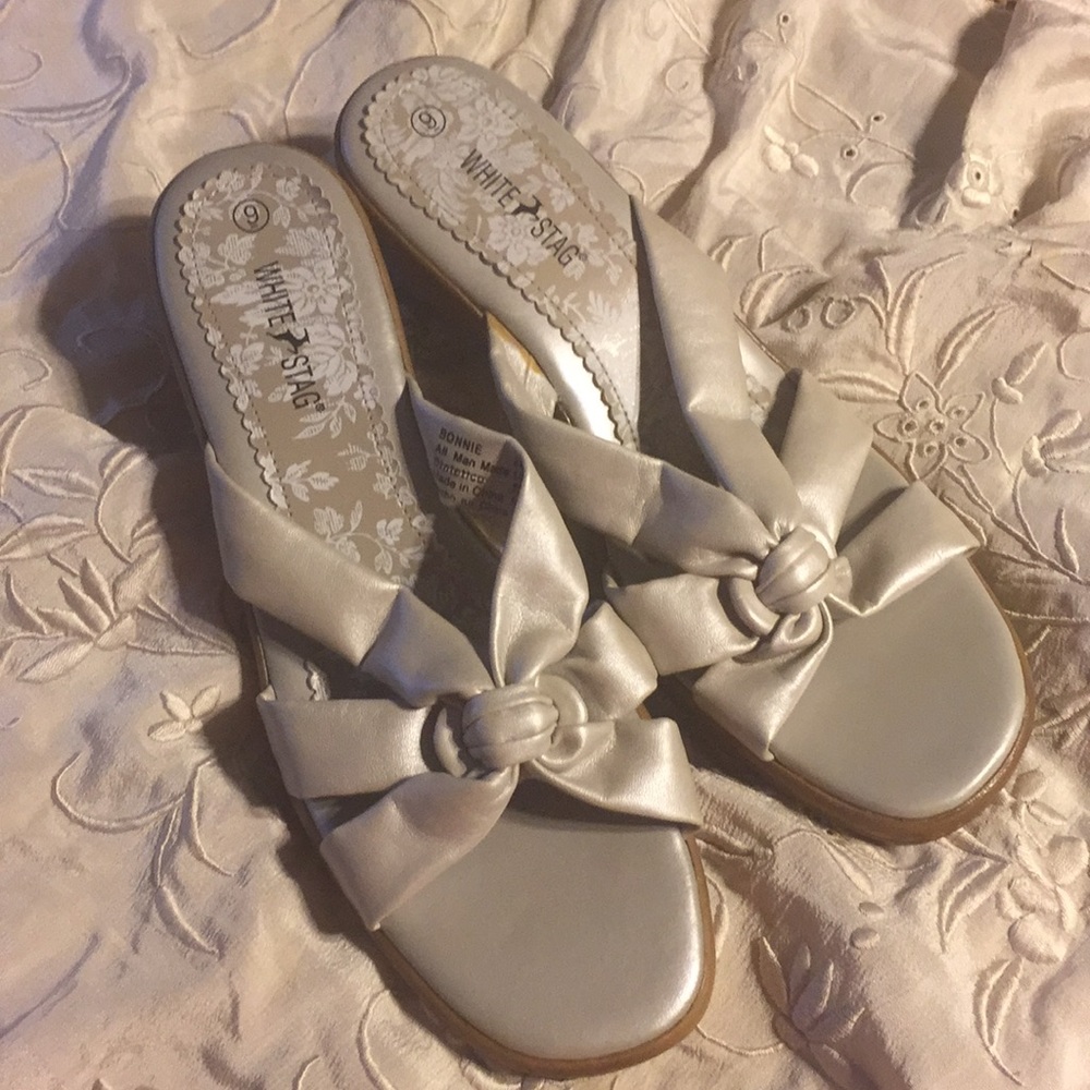 White Stag 9m Wedge Sandals